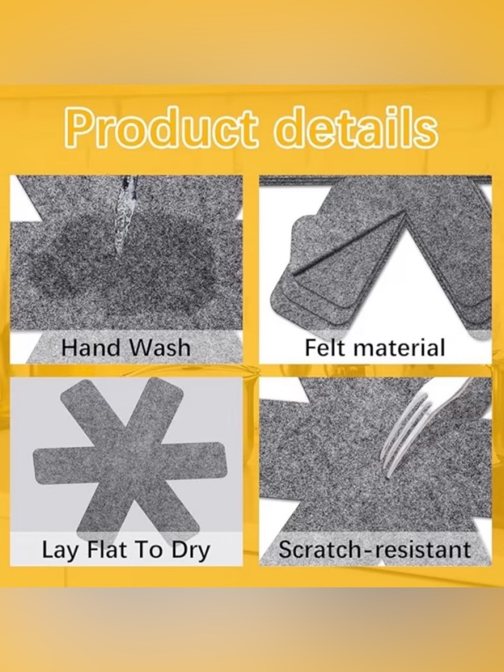 Pot & Pan Protectors 12 Pack Prevent Scratches NEW - Picture 3 of 4